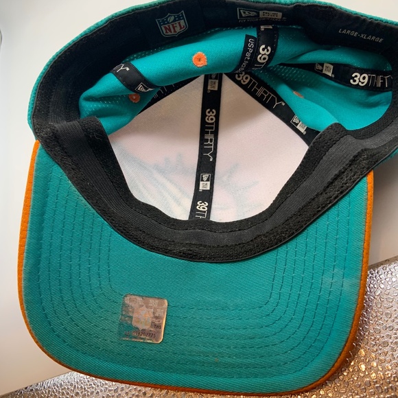New Era 39Thirty Miami Dolphins Embroidered Logo NFL Hat Size Large-XLarge - Picture 10 of 15